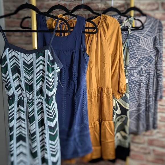 BOHO Dress LOT of 5 Womens XS Rachel Pally, Banana Republic, Crown Ivy Short - Picture 1 of 15